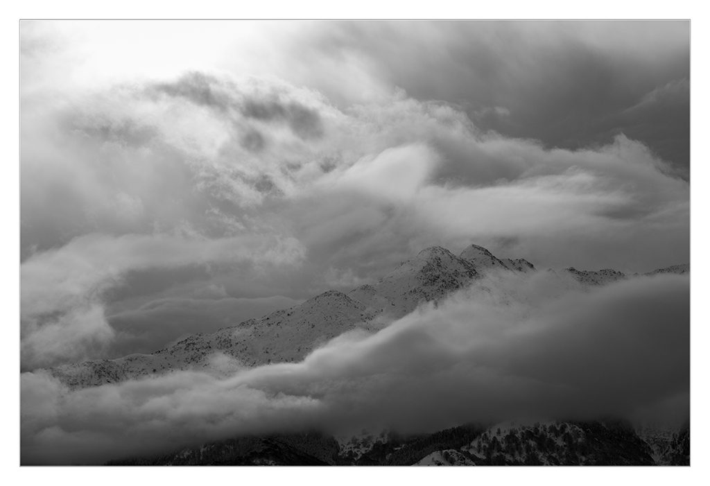 Bisalta under clouds