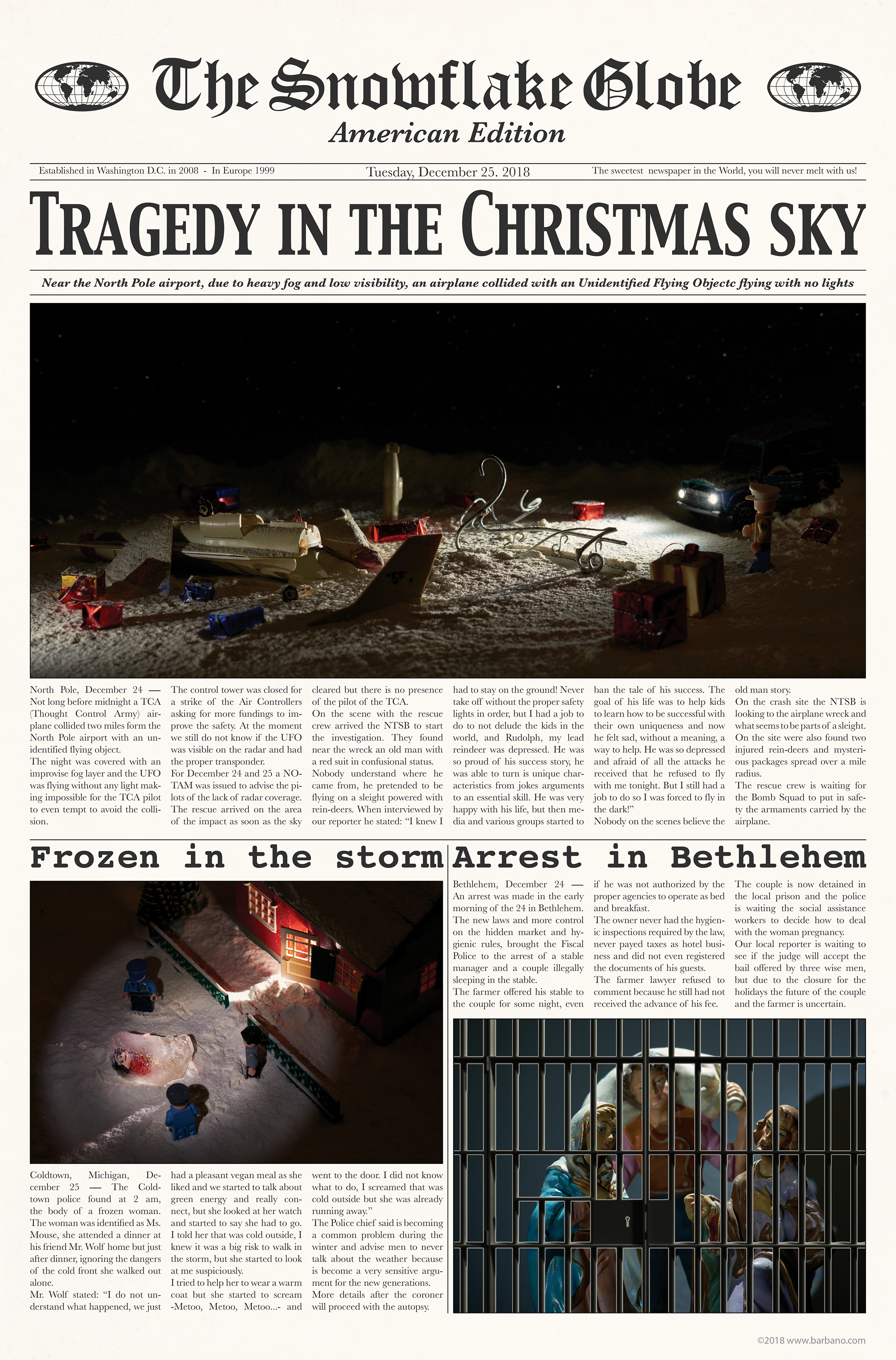 The Snowflake Globe Christmas 2018